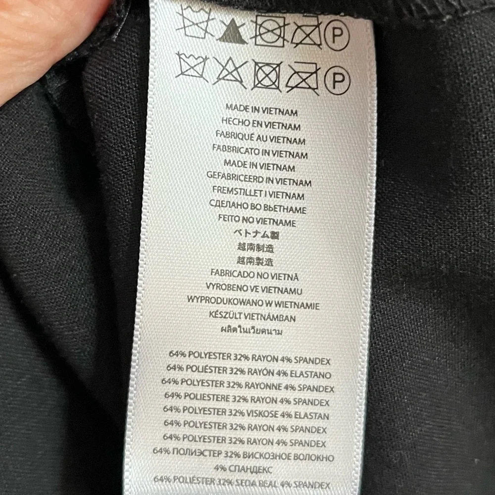 Michael Kors Half Zip Shirt Dress, Black, Size medium